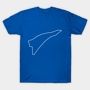 Surfers Paradise Street Circuit [outline] T-Shirt